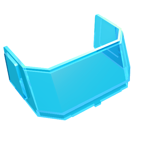 Part 46103 - Glass for Windscreen 4 x 6 x 4 Cab with Hinge - De BrickPlaats