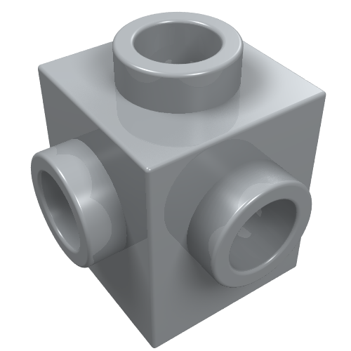 Part 4733 - Brick, Modified 1 x 1 with Studs on 4 Sides - De BrickPlaats