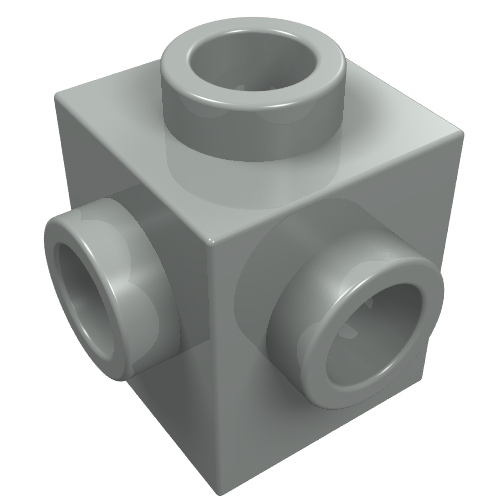 Part 4733 - Brick, Modified 1 x 1 with Studs on 4 Sides - De BrickPlaats