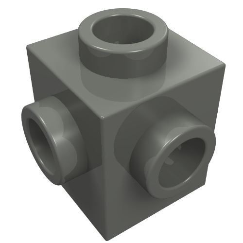 Part 4733 - Brick, Modified 1 x 1 with Studs on 4 Sides - De BrickPlaats