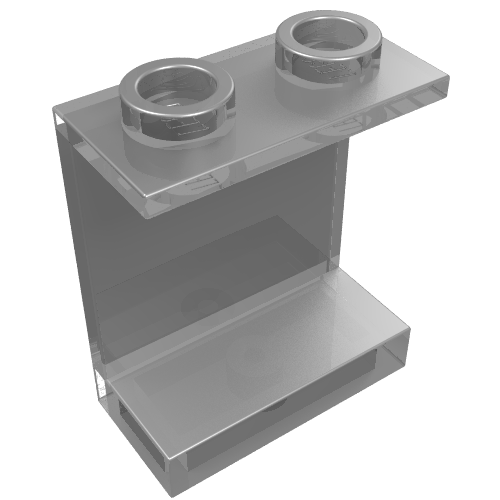 Part 4864b - Panel 1 x 2 x 2 - Hollow Studs - De BrickPlaats