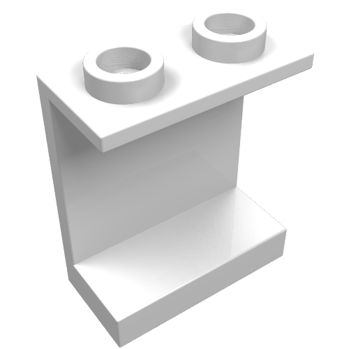 Part 4864b - Panel 1 x 2 x 2 - Hollow Studs - De BrickPlaats