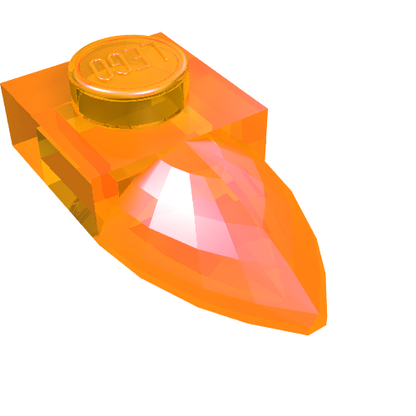 Part 49668 - Plate, Modified 1 x 1 with Tooth Horizontal - De BrickPlaats
