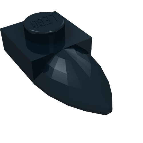 Part 49668 - Plate, Modified 1 x 1 with Tooth Horizontal - De BrickPlaats