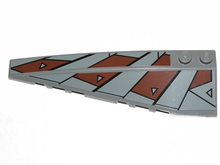 Part 50955pb010 - Wedge 10 x 3 Left with SW Sith Pattern (Stickers) - Set 7957 - De BrickPlaats