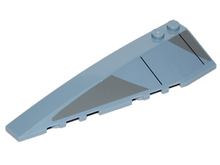 Part 50955pb021 - Wedge 10 x 3 Left with Gray Panels and Black Lines Pattern (Sticker) - Set 75041 - De BrickPlaats