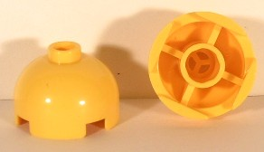 Part 553a - Brick, Round 2 x 2 Dome Top without Bottom Axle Holder - Blocked Open Stud - De BrickPlaats