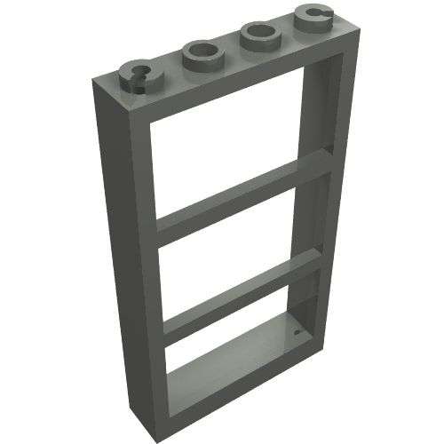 Part 57894 - Window 1 x 4 x 6 with 3 Panes - De BrickPlaats