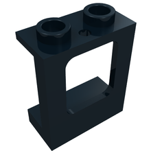 Part 60032 - Window 1 x 2 x 2 Plane, Single Hole Top and Bottom for Glass - De BrickPlaats