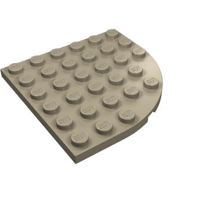 Part 6003 - Plate, Round Corner 6 x 6 - De BrickPlaats