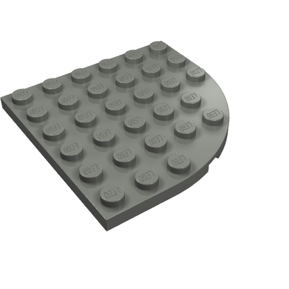 Part 6003 - Plate, Round Corner 6 x 6 - De BrickPlaats