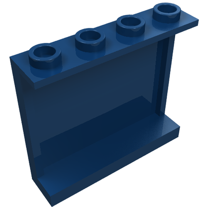 Part 60581 - Panel 1 x 4 x 3 with Side Supports - Hollow Studs - De BrickPlaats