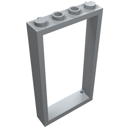 Part 60596 - Door, Frame 1 x 4 x 6 with 2 Holes on Top and Bottom - De BrickPlaats