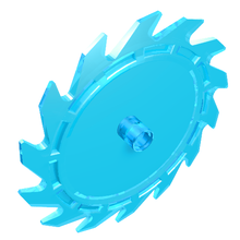 Part 61403 - Technic Circular Saw Blade 9 x 9 with Pin Hole and Teeth in Same Direction - De BrickPlaats