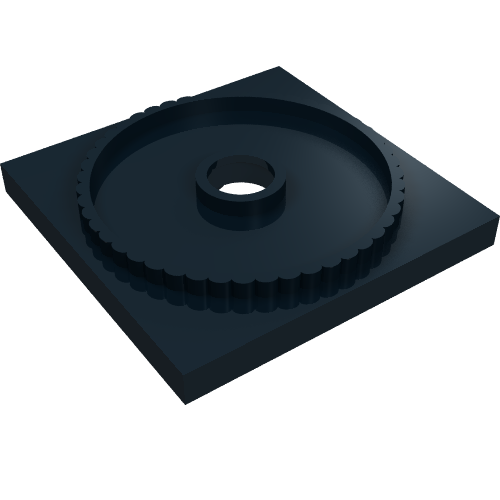 Part 61485 - Turntable 4 x 4 Square Base, Locking - De BrickPlaats