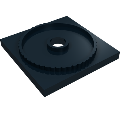Part 61485 - Turntable 4 x 4 Square Base, Locking - De BrickPlaats