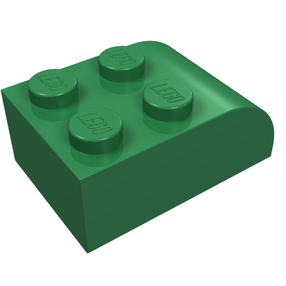 Part 6215 - Slope, Curved 3 x 2 with 4 Studs - De BrickPlaats