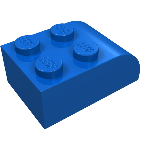 Part 6215 - Slope, Curved 3 x 2 with 4 Studs - De BrickPlaats