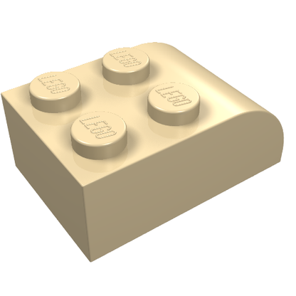 Part 6215 - Slope, Curved 3 x 2 with 4 Studs - De BrickPlaats