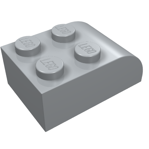 Part 6215 - Slope, Curved 3 x 2 with 4 Studs - De BrickPlaats
