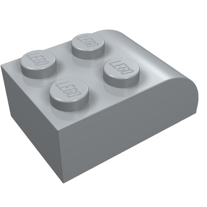Part 6215 - Slope, Curved 3 x 2 with 4 Studs - De BrickPlaats