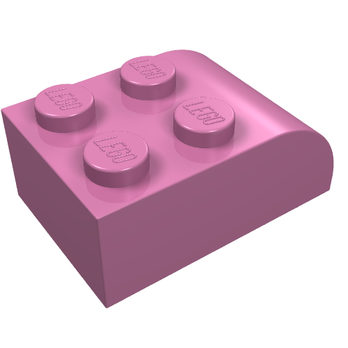 Part 6215 - Slope, Curved 3 x 2 with 4 Studs - De BrickPlaats