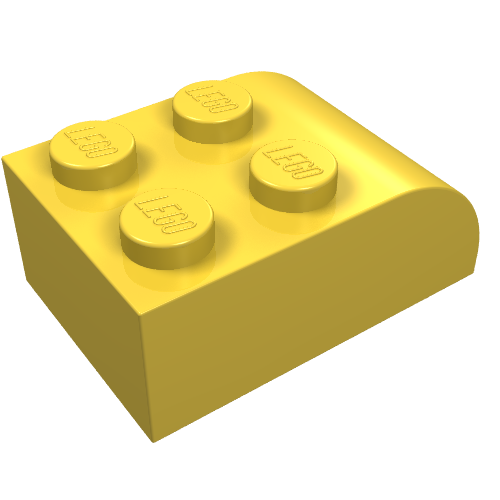 Part 6215 - Slope, Curved 3 x 2 with 4 Studs - De BrickPlaats