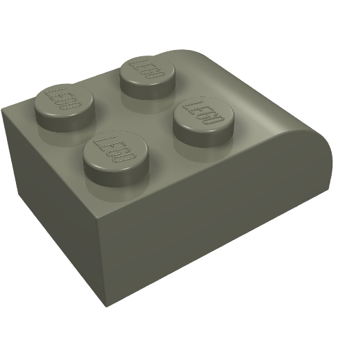 Part 6215 - Slope, Curved 3 x 2 with 4 Studs - De BrickPlaats