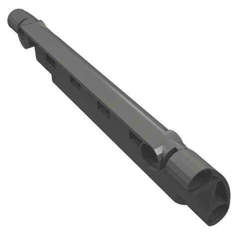 Part 62531 - Technic, Panel Curved 11 x 3 with 2 Pin Holes through Panel Surface - De BrickPlaats