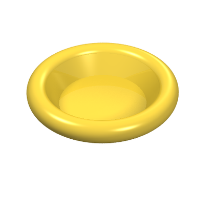 Part 6256 - Minifigure, Utensil Dish 3 x 3 - De BrickPlaats