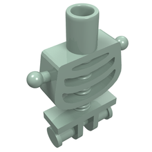 Part 6260 - Torso Skeleton, Rounded Rib Cage and Thin Shoulder Pins - De BrickPlaats