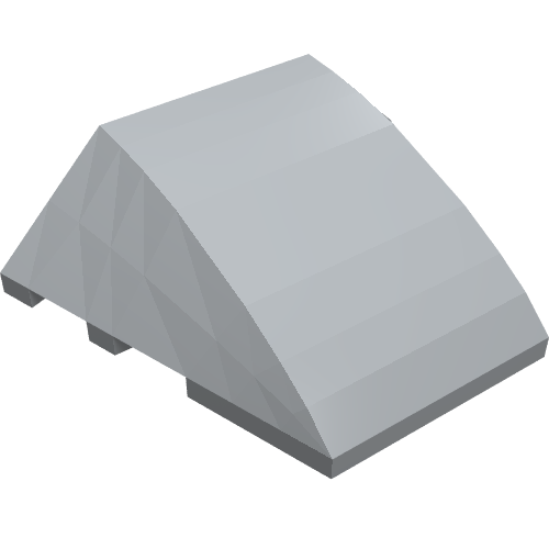 Part 64225 - Wedge 4 x 3 Triple Curved No Studs - De BrickPlaats