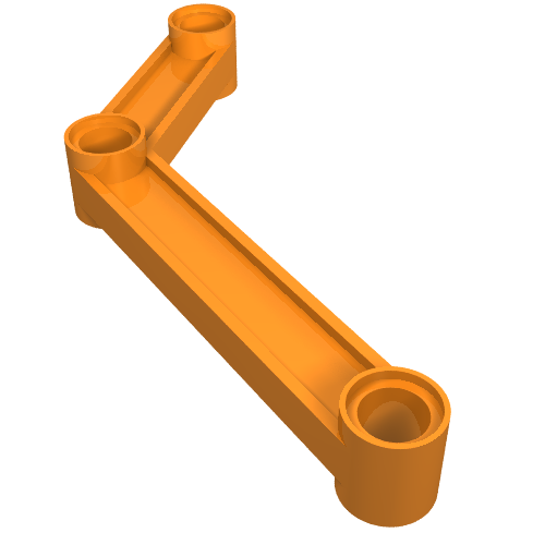 Part 64451 - Technic, Link 1 x 9 Bent (6 - 4) - De BrickPlaats