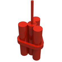 Part 64728 - Minifigure, Utensil Dynamite Sticks Bundle - De BrickPlaats