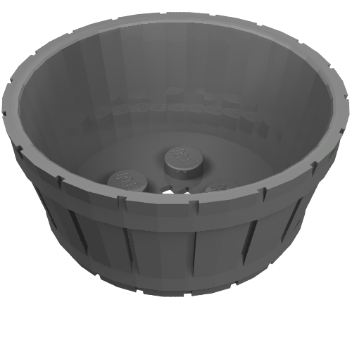Part 64951 - Container, Barrel Half Large with Axle Hole - De BrickPlaats