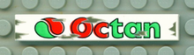 Part 6636px2 - Tile 1 x 6 with Octan Logo Pattern - De BrickPlaats