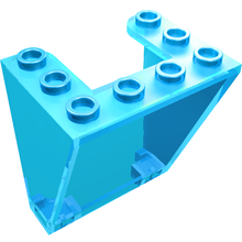 Part 72475 - Windscreen 3 x 4 x 4 Inverted, Rounded Top Corners, Cutout Bottom Corners - De BrickPlaats