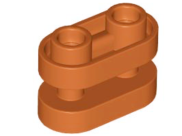 Part 77808 - Brick, Round 1 x 2 with Hollow Studs and Open Center with Bars - De BrickPlaats