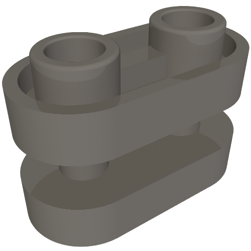 Part 77808 - Brick, Round 1 x 2 with Hollow Studs and Open Center with Bars - De BrickPlaats