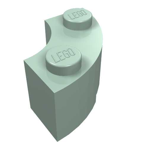 Part 85080 - Brick, Round Corner 2 x 2 Macaroni with Stud Notch and Reinforced Underside - De BrickPlaats