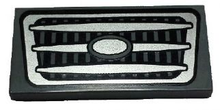 Part 87079pb0214 - Tile 2 x 4 with Silver Car Grille Pattern - De BrickPlaats