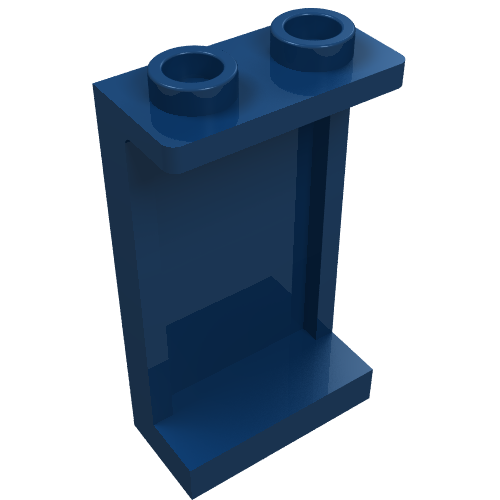 Part 87544 - Panel 1 x 2 x 3 with Side Supports - Hollow Studs - De BrickPlaats