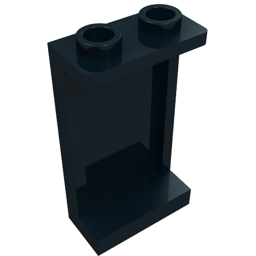 Part 87544 - Panel 1 x 2 x 3 with Side Supports - Hollow Studs - De BrickPlaats