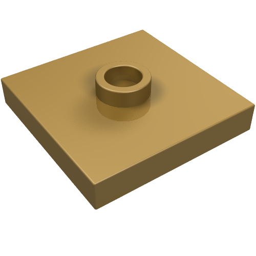 Part 87580 - Plate, Modified 2 x 2 with Groove and 1 Stud in Center (Jumper) - De BrickPlaats