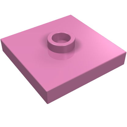 Part 87580 - Plate, Modified 2 x 2 with Groove and 1 Stud in Center (Jumper) - De BrickPlaats