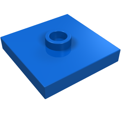Part 87580 - Plate, Modified 2 x 2 with Groove and 1 Stud in Center (Jumper) - De BrickPlaats