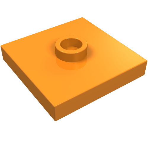 Part 87580 - Plate, Modified 2 x 2 with Groove and 1 Stud in Center (Jumper) - De BrickPlaats