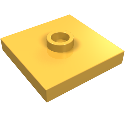 Part 87580 - Plate, Modified 2 x 2 with Groove and 1 Stud in Center (Jumper) - De BrickPlaats