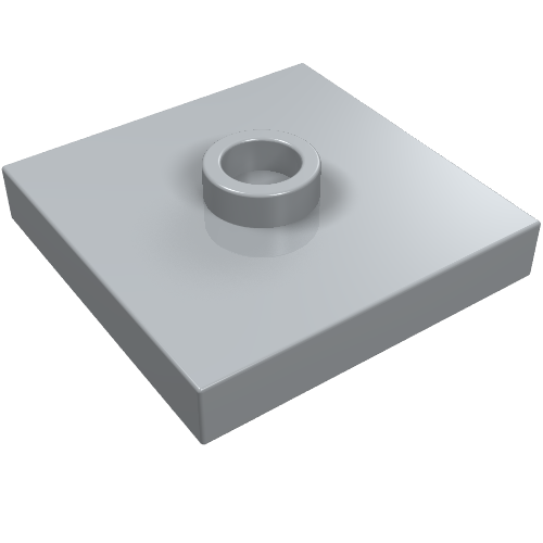 Part 87580 - Plate, Modified 2 x 2 with Groove and 1 Stud in Center (Jumper) - De BrickPlaats