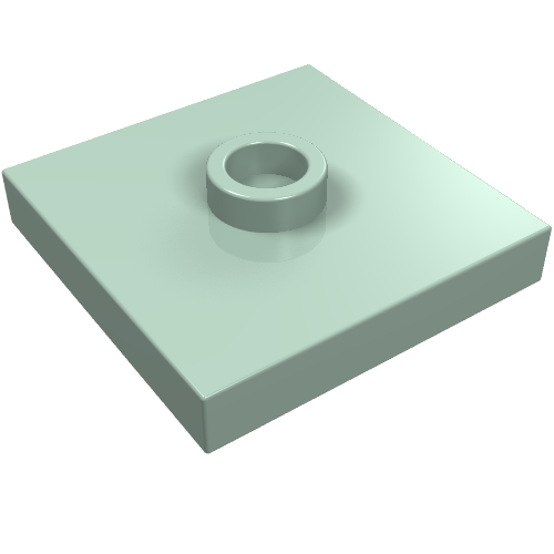 Part 87580 - Plate, Modified 2 x 2 with Groove and 1 Stud in Center (Jumper) - De BrickPlaats